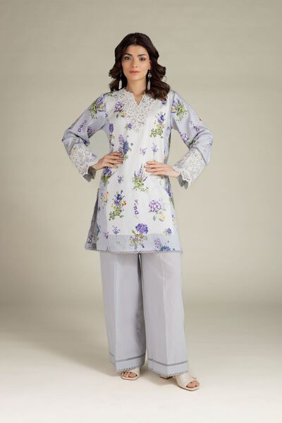 Embroidered | Satin | Fabrics 2 Piece | Top and Bottom | USD 40.00