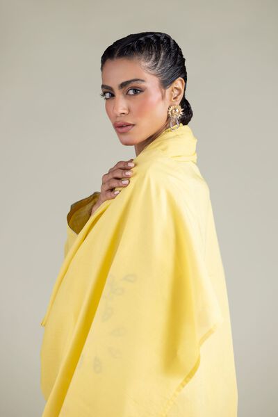 Embroidered | Textured Cotton | Solid Tassel Dupatta | USD 25.00