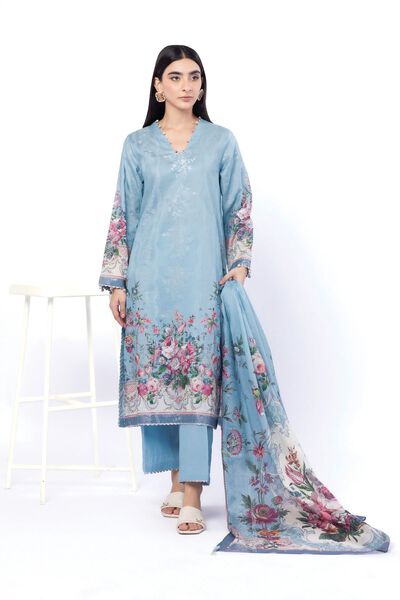 Printed | Jacquard | Fabrics 3 Piece | USD 45.00