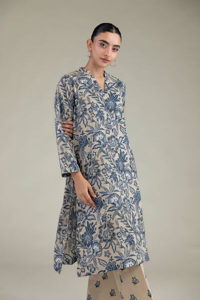 Printed | Cambric | Cambric Longline Kurta | USD 35.00