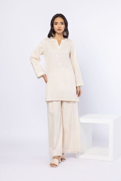 Embroidered | Cotton Dobby | Pants | USD 25.00