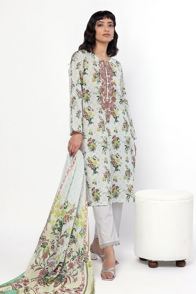 Embroidered | Lawn | Fabrics 3 Piece | USD 45.00