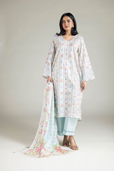 Embroidered | Textured Lawn | Fabrics 3 Piece | USD 22.50