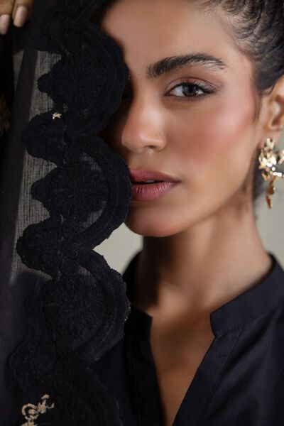 Embroidered | Textured Cotton | Floral Dupatta | USD 30.00