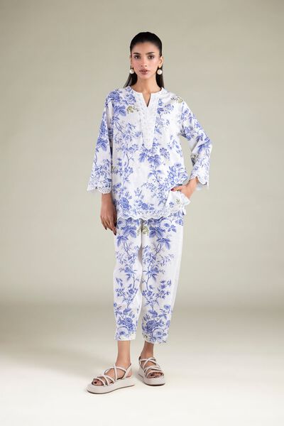 Embroidered | Cambric | Trousers | USD 18.00