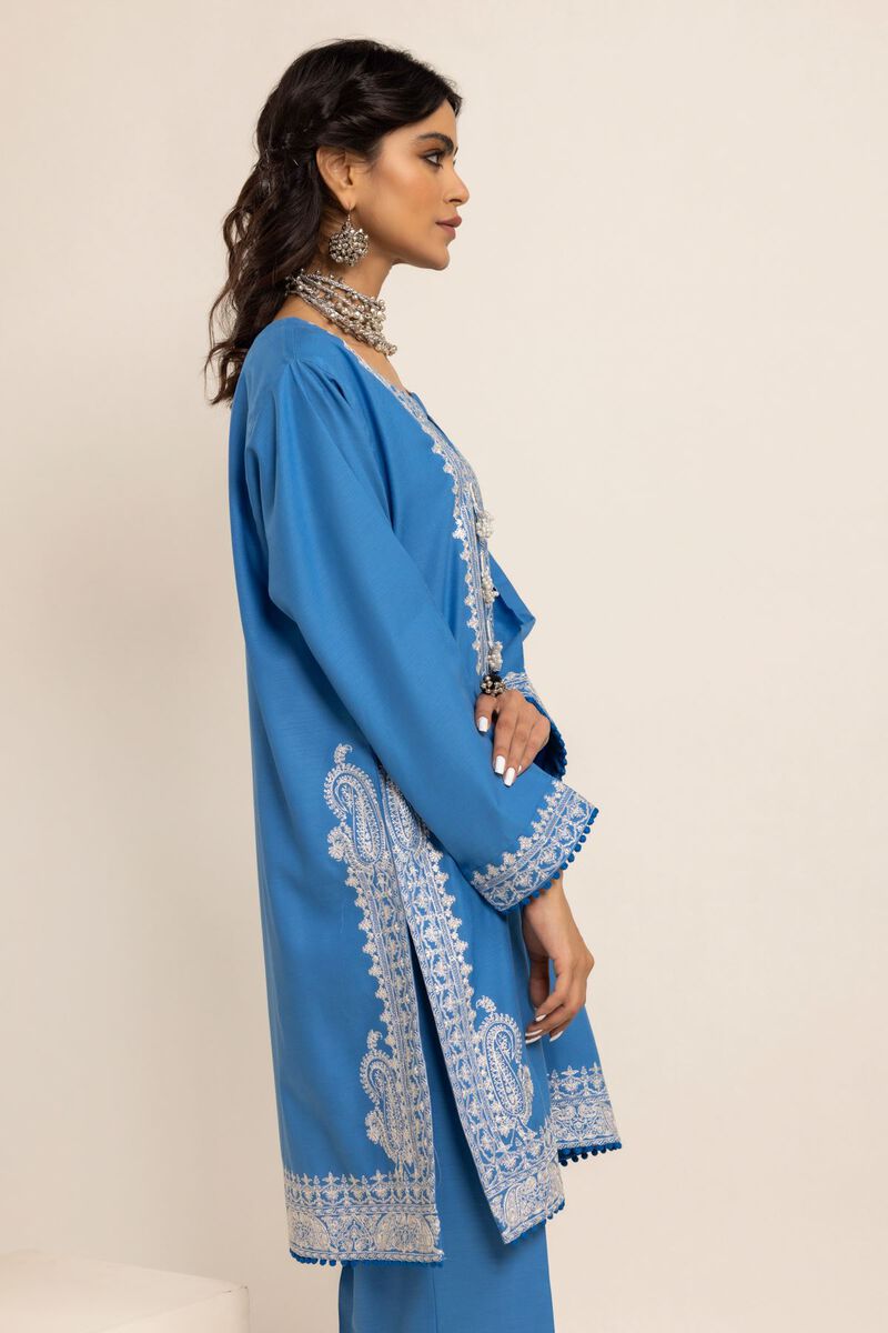 Embroidered | Dull Raw Silk | Kurta | null