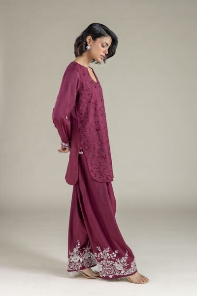 Embroidered | Heavy Blended Viscose | Pants | USD 28.00