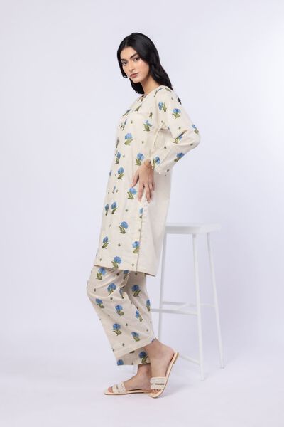 Embroidered | Crosshatch Poplin | Pants | USD 25.00