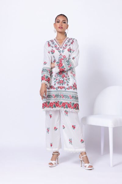Embroidered | Cambric | Pants | USD 9.00