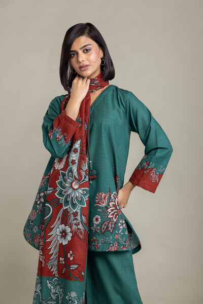 Printed | Light Khaddar | Tailored Khaddar 3-Piece | USD 65.00