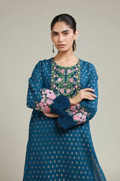 Embroidered | Jacquard | Fabrics 2 Piece | Top and Bottom | USD 55.00