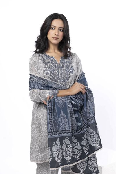 Embroidered | Cotton | Fabrics 3 Piece | USD 35.00