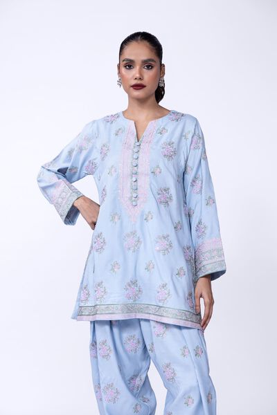 Embroidered | Russian Raw Silk | Kurta | USD 80.00