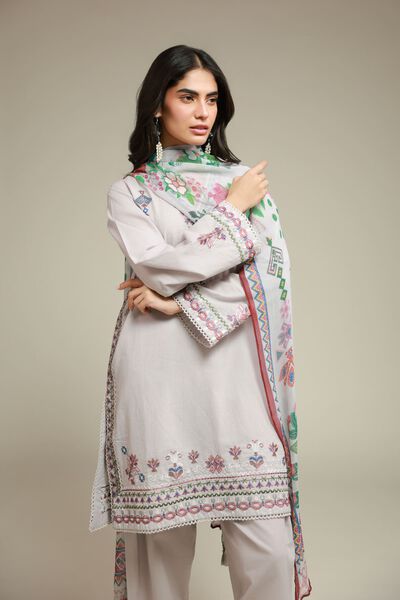 Embroidered | Cambric | Fabrics 3 Piece | USD 27.50