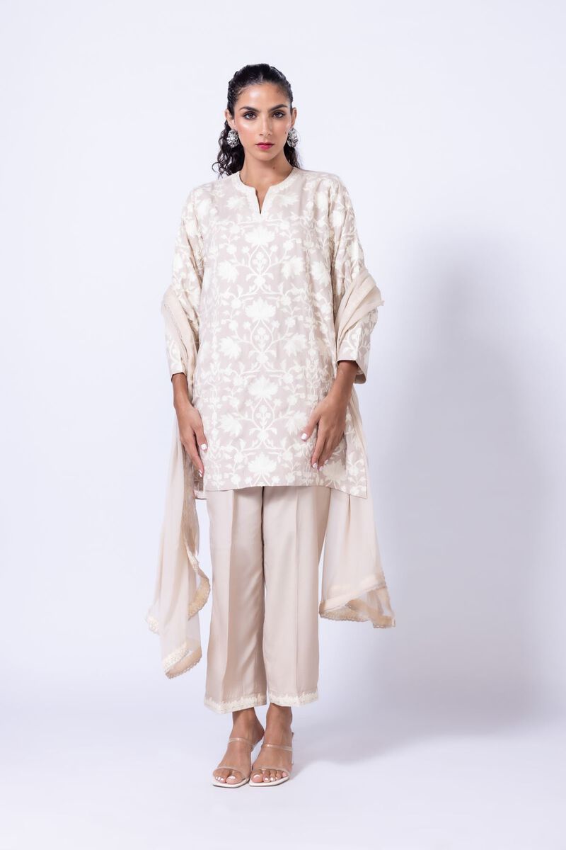 Embroidered | Polyester Crinkle Chiffon | Dupatta | null
