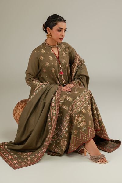 Raw Silk | 3 Piece Co-ord Set | USD 57.50