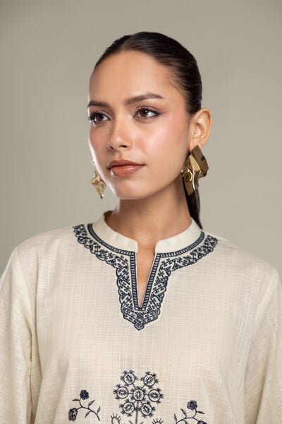 Embroidered | Heavy Textured Cotton | Fabrics 2 Piece | Top and Bottom | USD 45.00