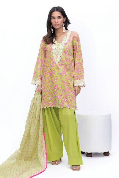 Embroidered | Lawn | Fabrics 3 Piece | USD 40.00