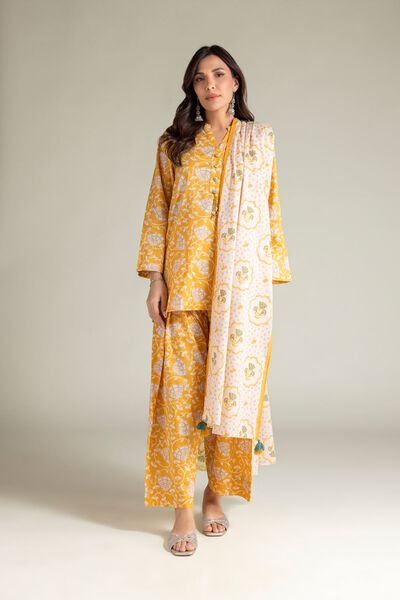 Embroidered | Textured Lawn | Floral Lawn Dupatta | USD 25.00