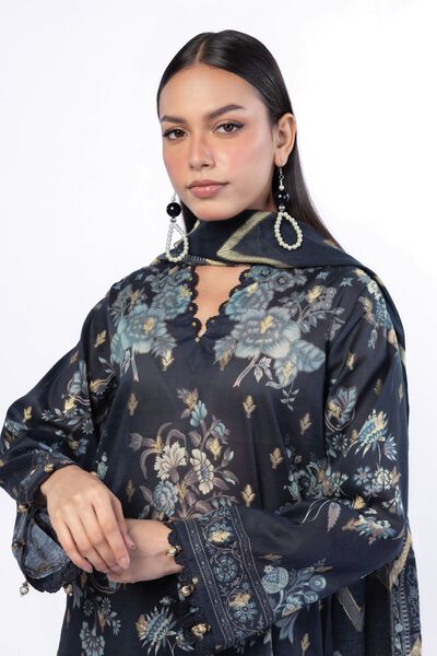 Printed | Jacquard | Fabrics 3 Piece | USD 45.00