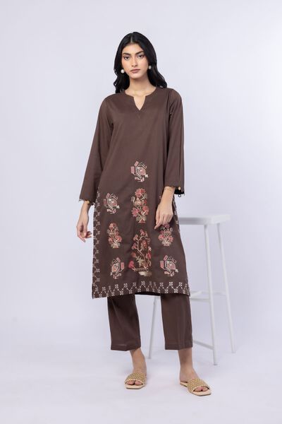 Embroidered | Crosshatch Poplin | Kurta | USD 35.00